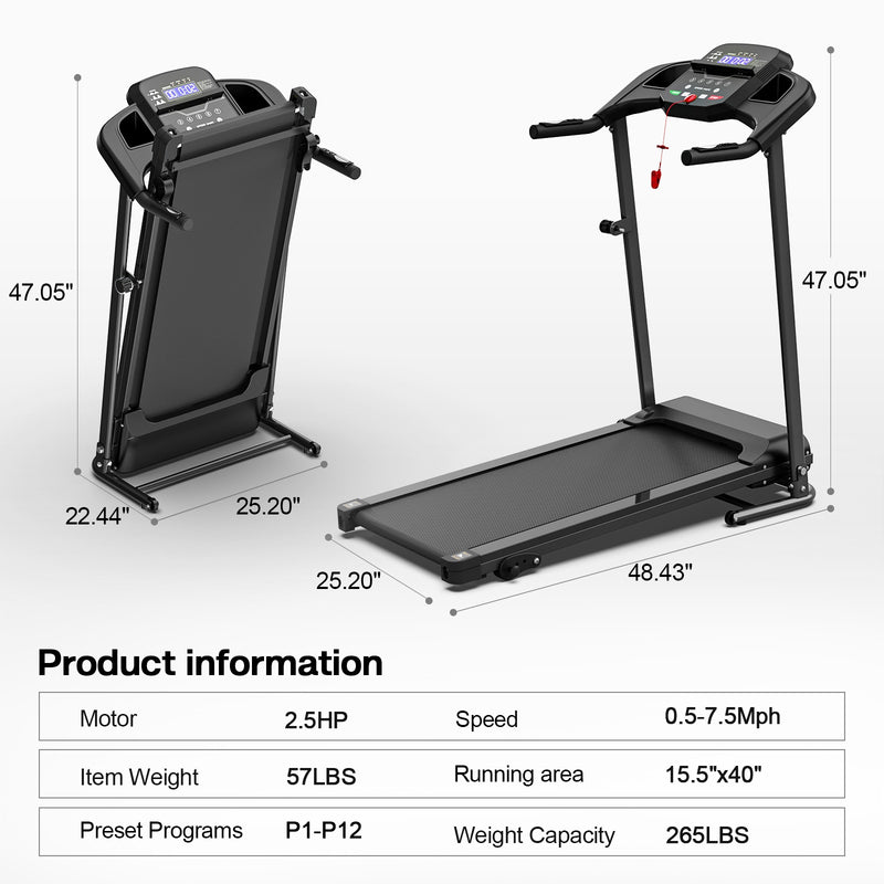 Foldable Adjustable Treadmill