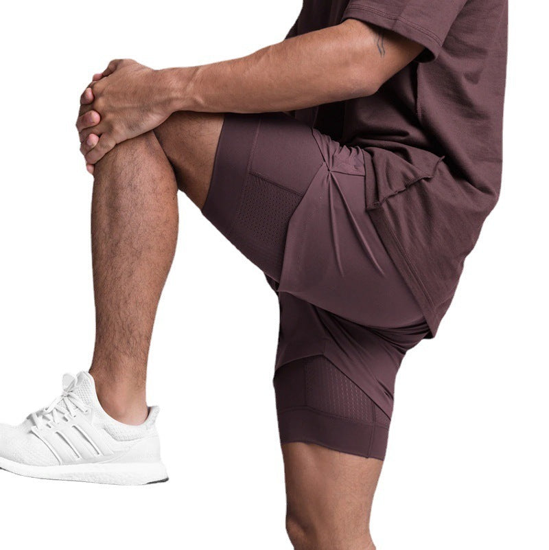 Men's Athletic Double-layer Shorts