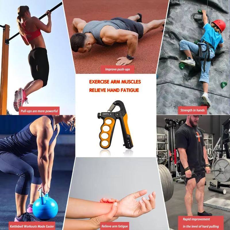 5-100kg Adjustable Hand Grip Muscle Trainer
